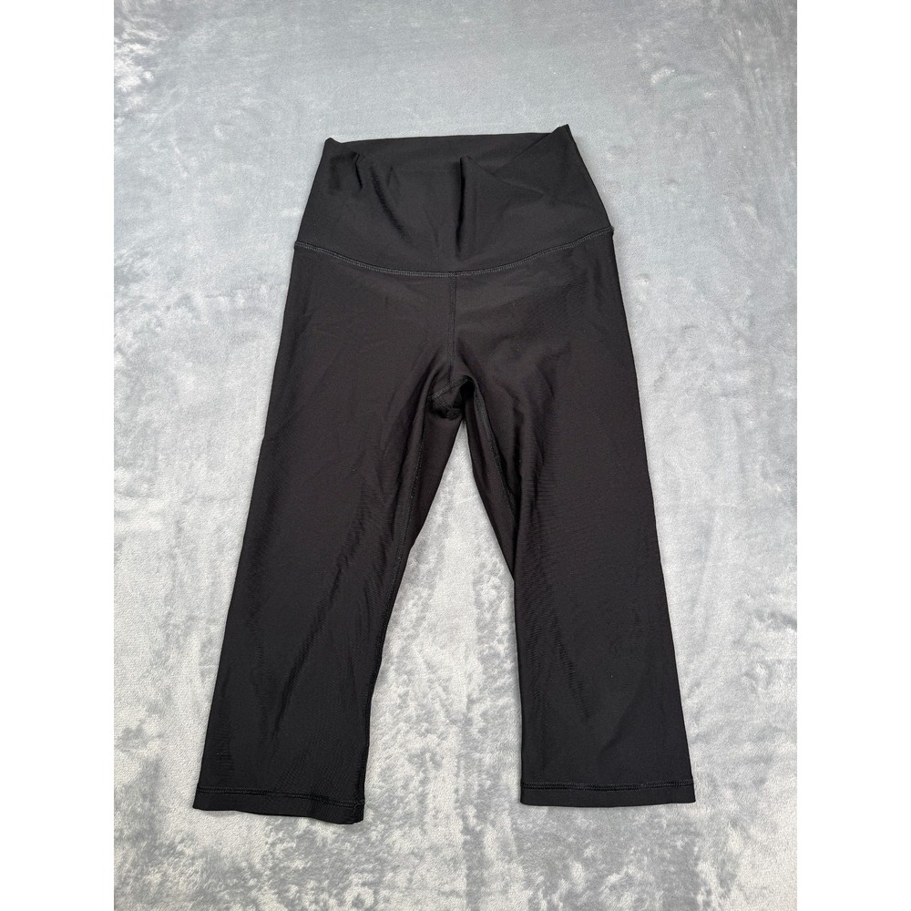 Old Navy Active Powersoft High-Rise Leggings Womens Small Black Cropped Go-Dry